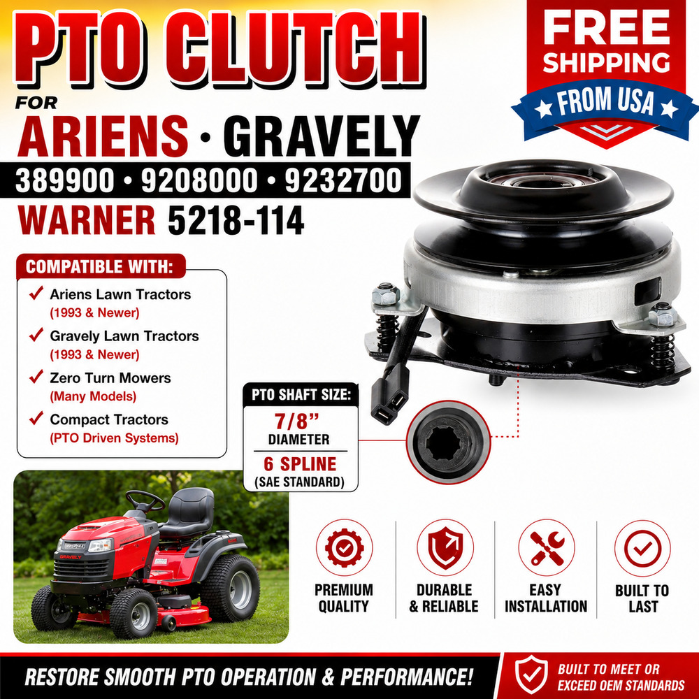 PTO Clutch For Ariens Gravely 389900 9208000 9232700 Warner 5218-114